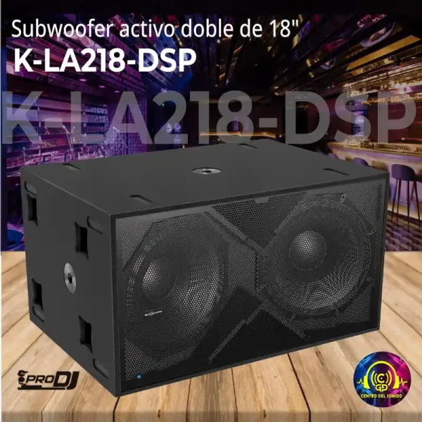 subwoofer activo de alto rendimiento xla182 dsp