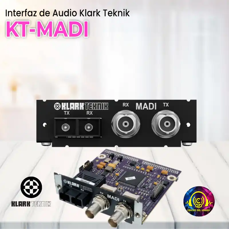 interfaz de audio klark teknik kt madi