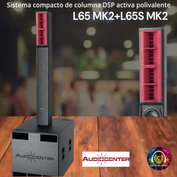 l65 mk2+l65s mk2 sistema compacto de columna dsp activa polivalente