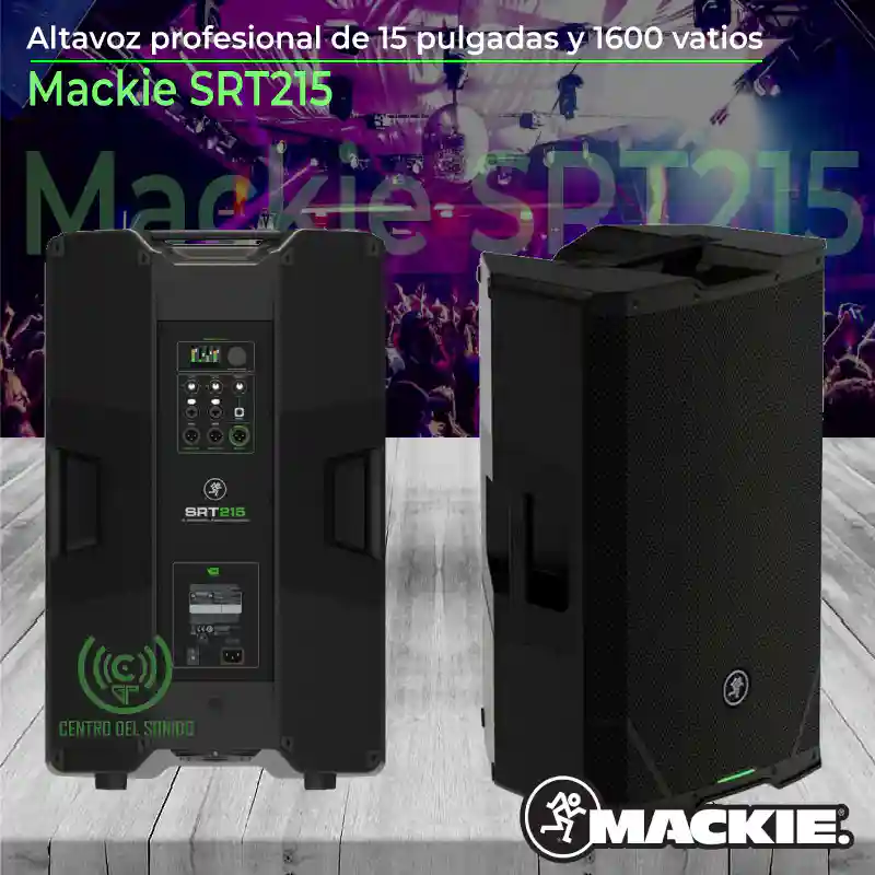 mackie srt215 altavoz profesional de 15 pulgadas y 1600 vatios