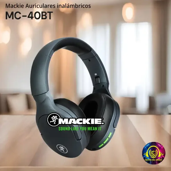 mackie auriculares inalámbricos mc 40bt