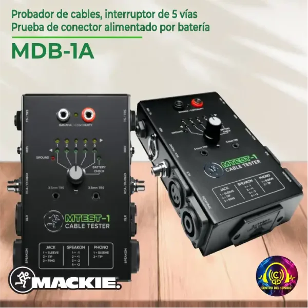 mackie probador de cables