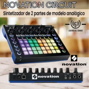 sintetizador de 2 partes de modelo analógico novation circuit