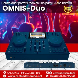 omnis duo controlador portátil todo en uno para dj con batería