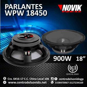 parlante suelto 18" novik wpw 18450