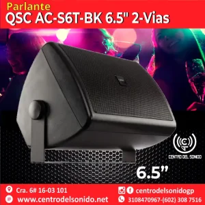 parlante qsc ac s6t bk 6.5" 2 vias