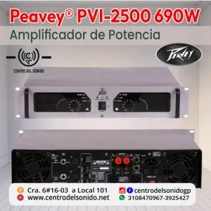 amplificador de potencia peavey® pvi 2500 690w