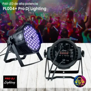 par led de alta potencia pl004+ prodj lighting con 54 leds de 4w en rgbw