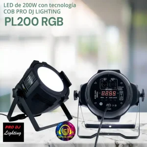 led de 200w con tecnología cob pl200 rgb pro dj lighting