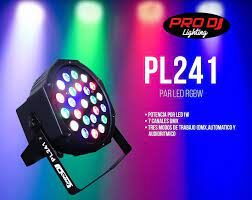 pro dj lighting par pl241 rgbw 24x1w dmx luz led escenario