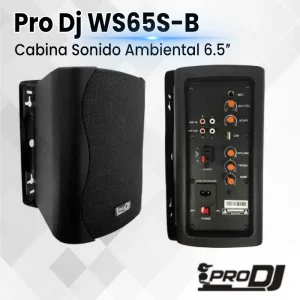 cabina sonido ambiental 6.5″ pro dj ws65s b