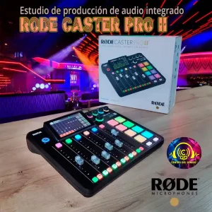 estudio de producción de audio integrado rodecaster pro ii