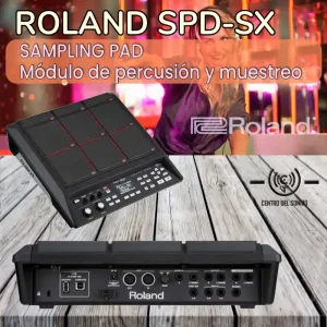 roland spd sx – sampling pad módulo de percusión y muestreo