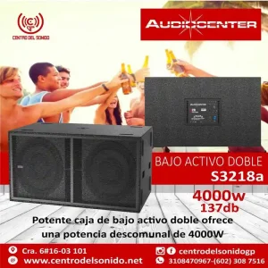 s3218a subwoofer compacto activo controlado por dsp