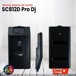 altavoz sistema de sonido sc812d de pro dj