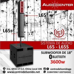 sistema de audio l65 l65s audiocenter