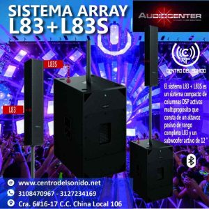 sistema de audio l83 l83s audiocenter