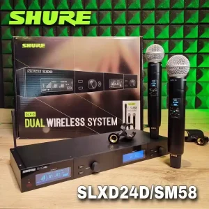 sistema inalámbrico dual shure slxd24d/sm58h55