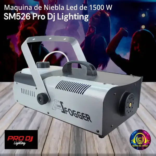 maquina de niebla led de 1500 w sm526