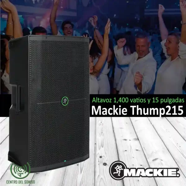 mackie thump215 altavoz alimentado de 1,400 vatios y 15 pulgadas