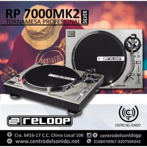 tornamesa rp 7000 mk2 silver reloop