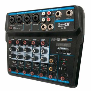 mezclador analógico pro dj u6