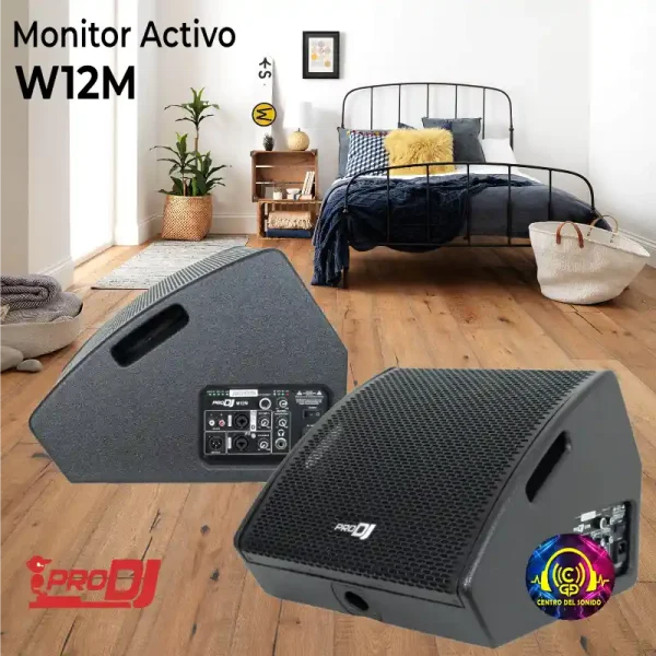 monitor activo coaxial w12m de pro dj