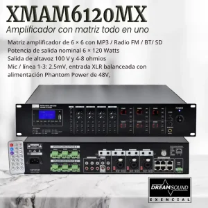 amplificador xmam6120mx