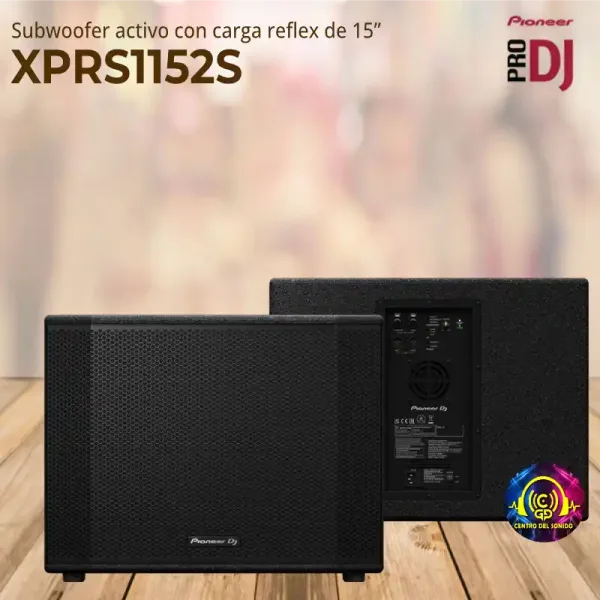 xprs1152s subwoofer activo con carga reflex de 15”