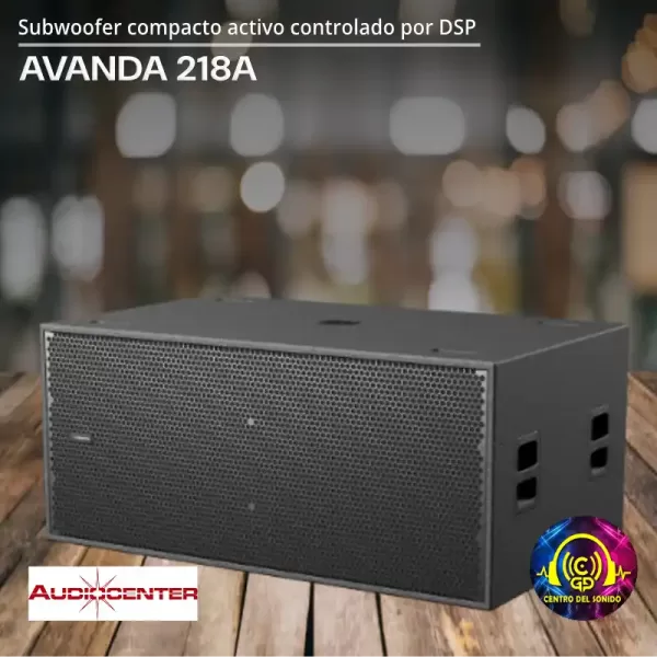 avanda 218a subwoofer compacto activo controlado por dsp