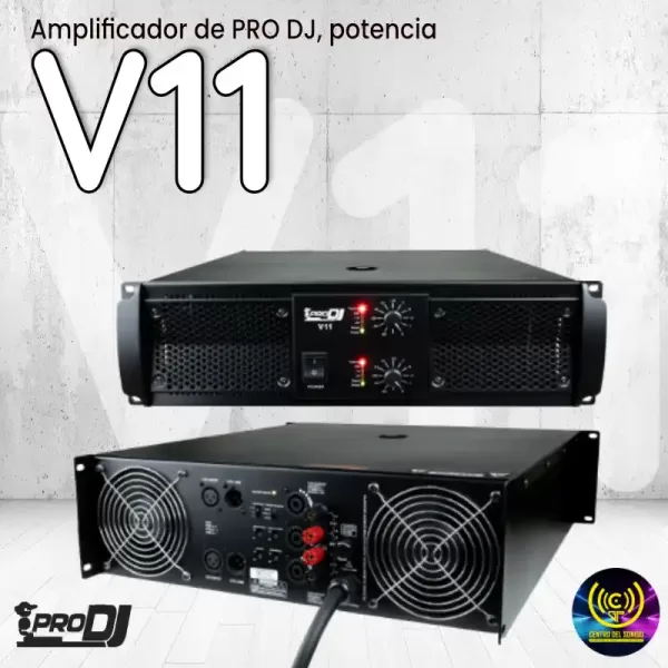 amplificador v11 de pro dj, potencia