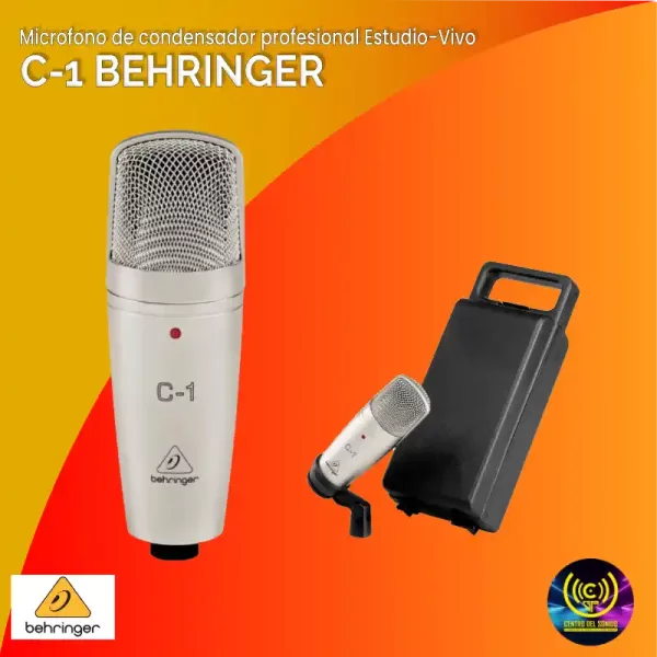 microfono de condensador profesional estudio vivo c 1 behringer