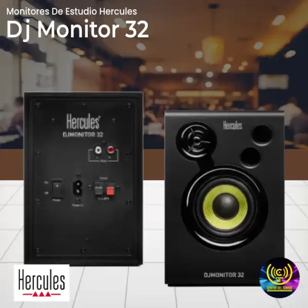 monitores de estudio hercules dj monitor 32