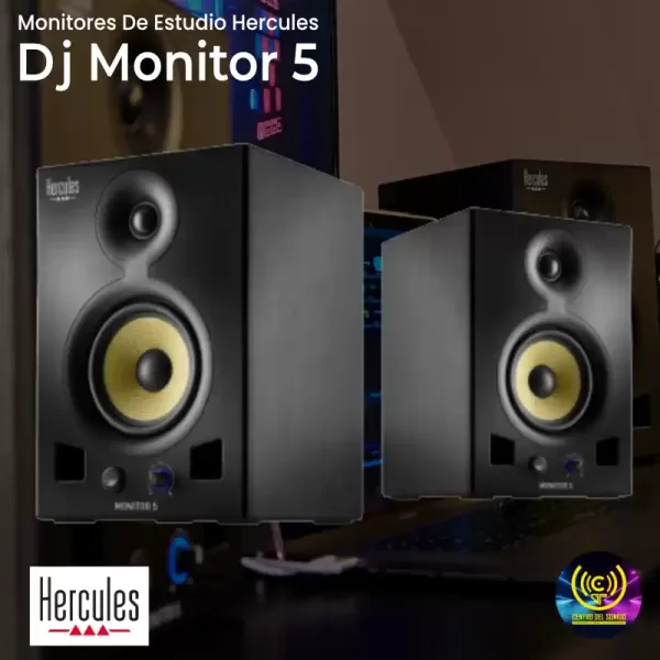 monitores de estudio dj monitor 5 hercules