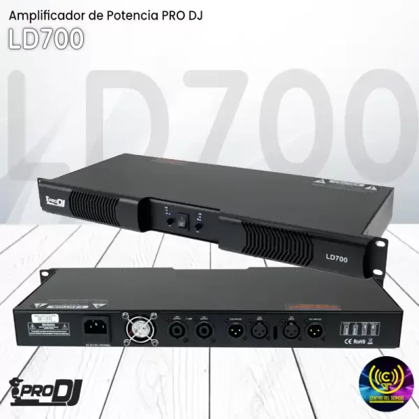 amplificador de potencia ld700 de pro dj