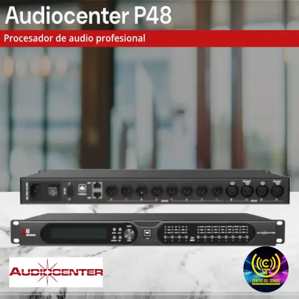 procesador de audio profesional audiocenter p48