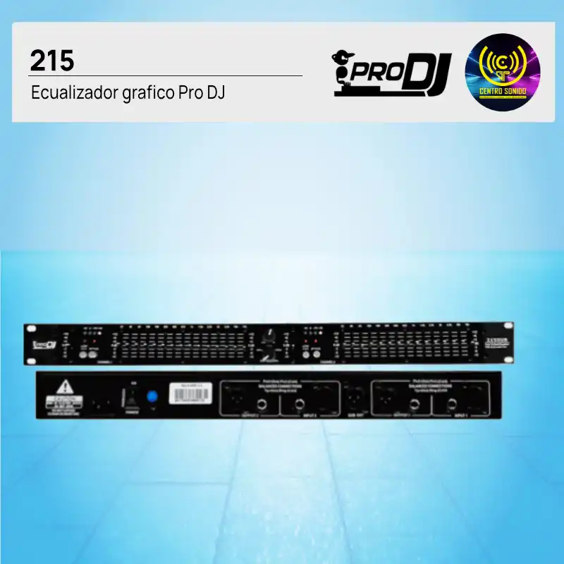 ecualizador gráfico prodj 215