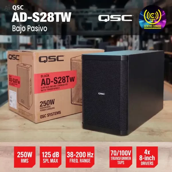 bajo pasivo ad s28tw qsc