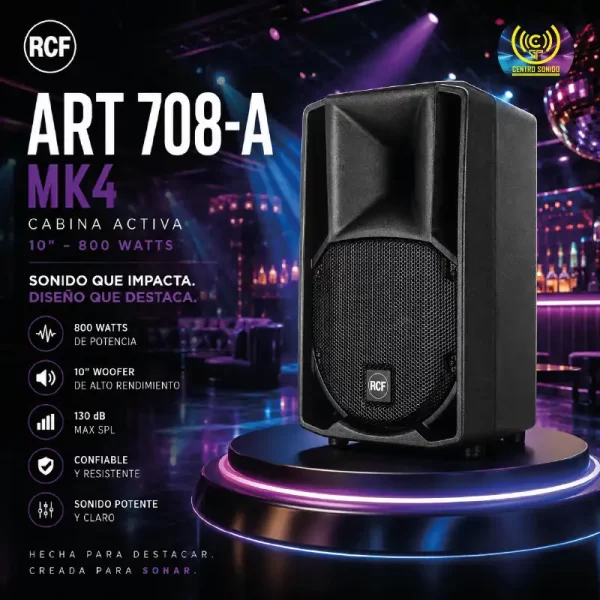 cabina activa art 708 a mk4 10"800watt cabina activa art 708 a mk4 10"800watt