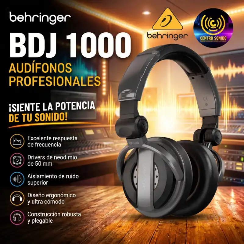 bdj 1000 audifonos dj berhinger