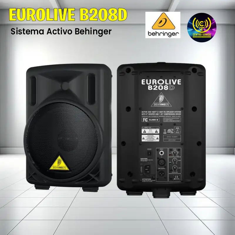 behringer eurolive b208d sistema activo