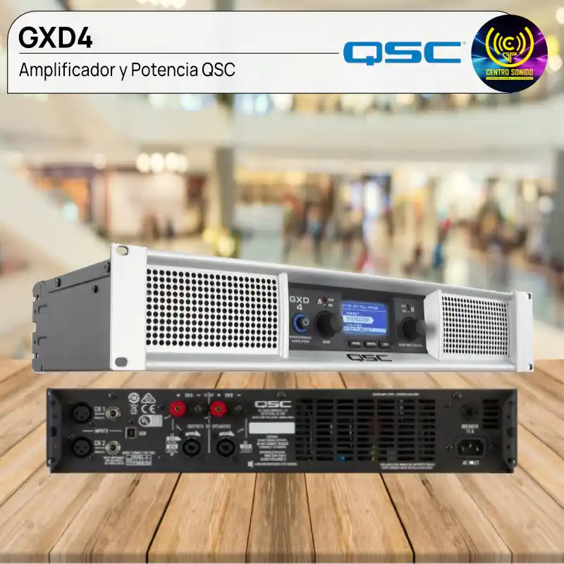 amplificador gxd4 qsc