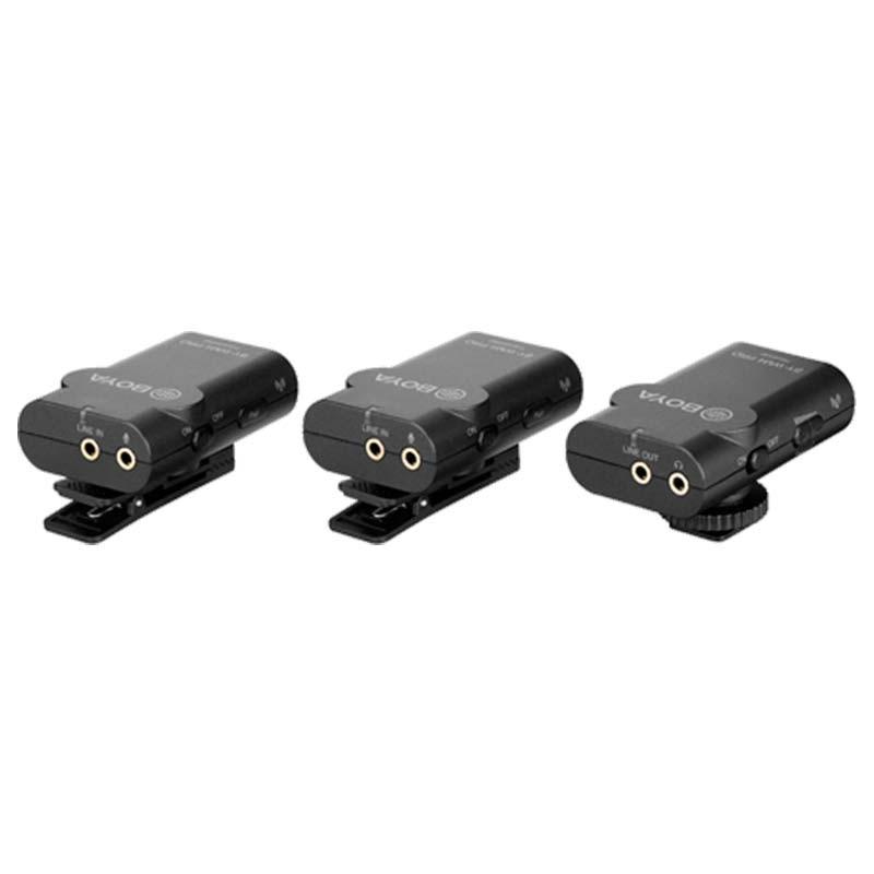 boya by wm4 pro k2 sistema de micrófonos inalámbrico doble para cámaras y smartphone