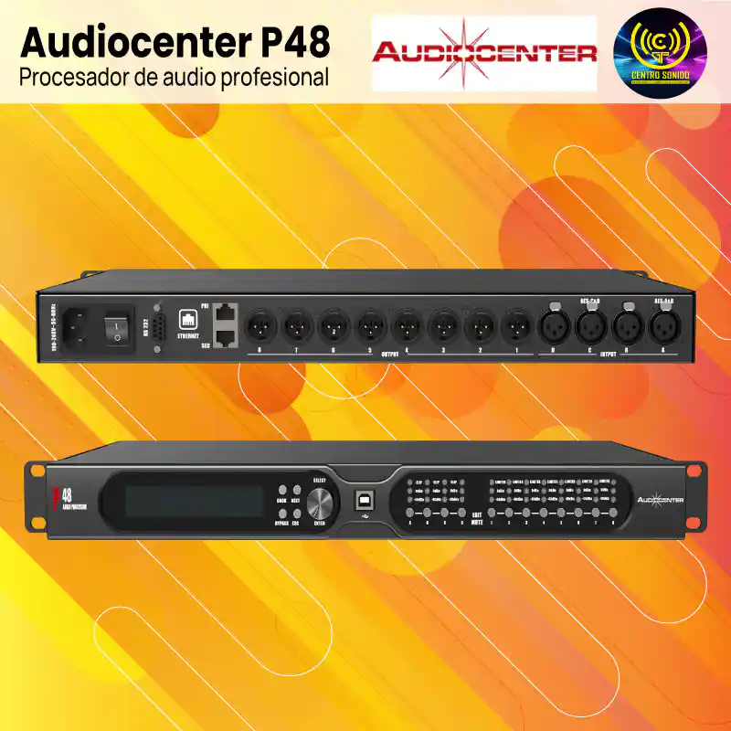 procesador de audio profesional audiocenter p48