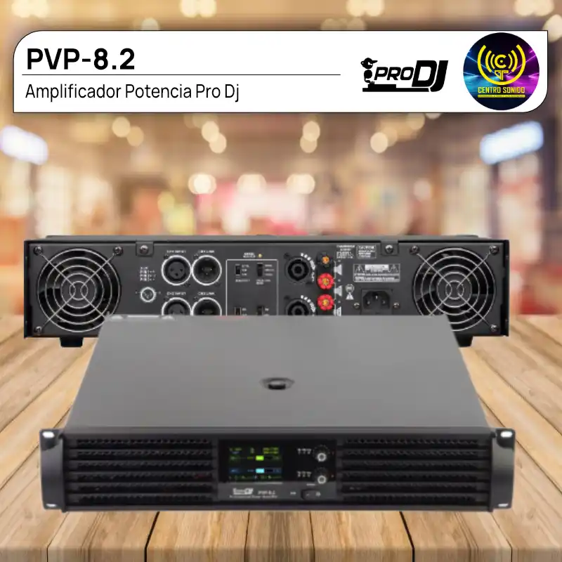 amplificador potencia pvp 8.2 pro dj