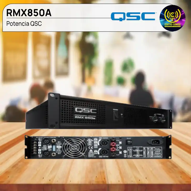 potencia qsc rmx850a