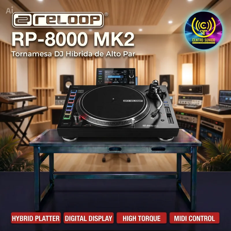 rp 8000 mk2 reloop tornamesa profesional