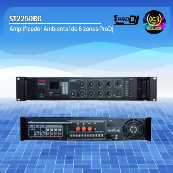 amplificador ambiental de 6 zonas st2250bc prodj amplificador ambiental de 6 zonas st2250bc prodj