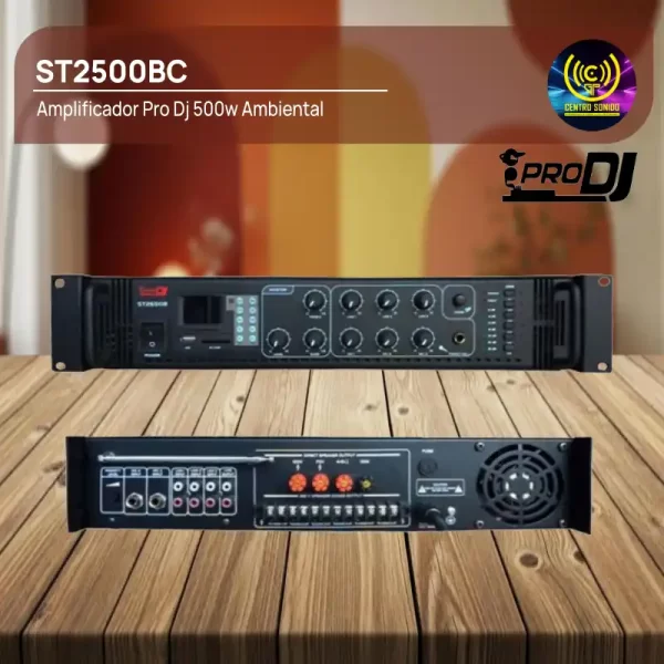 amplificador pro dj st2500bc 500w ambiental