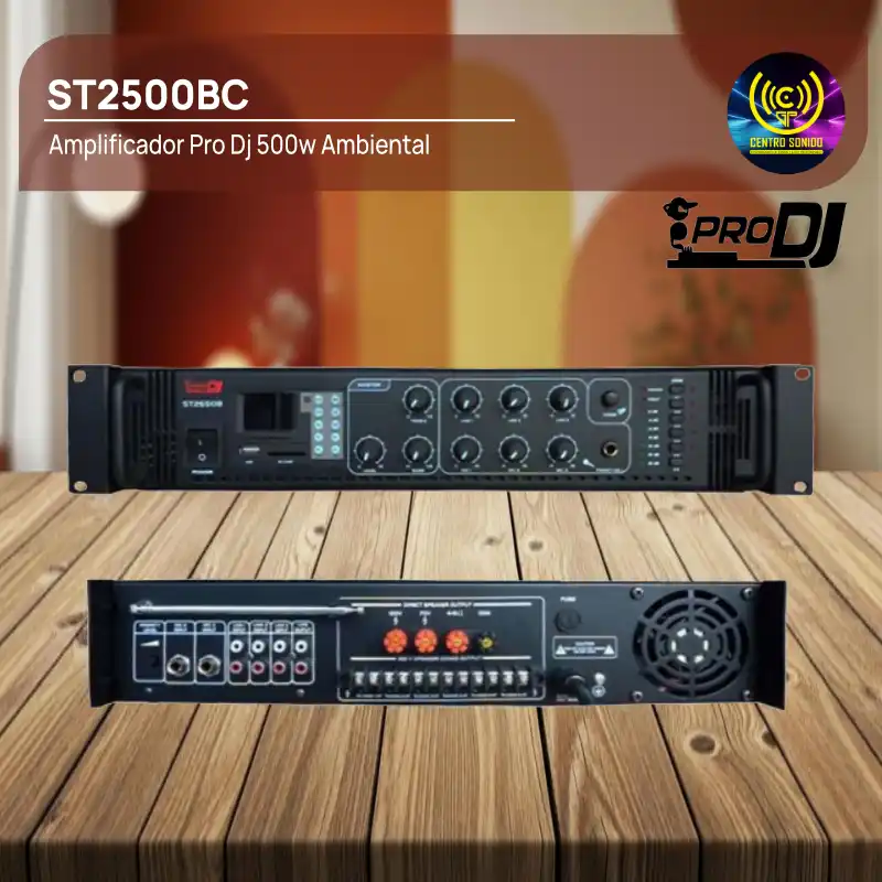 amplificador pro dj st2500bc 500w ambiental